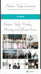 Mobile Screenshot of hudsonvalleyceremonies.com